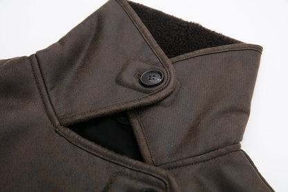 Oversized Faux Shearling Jacket | Warm & Stylish | Leather Look | Winter Essential