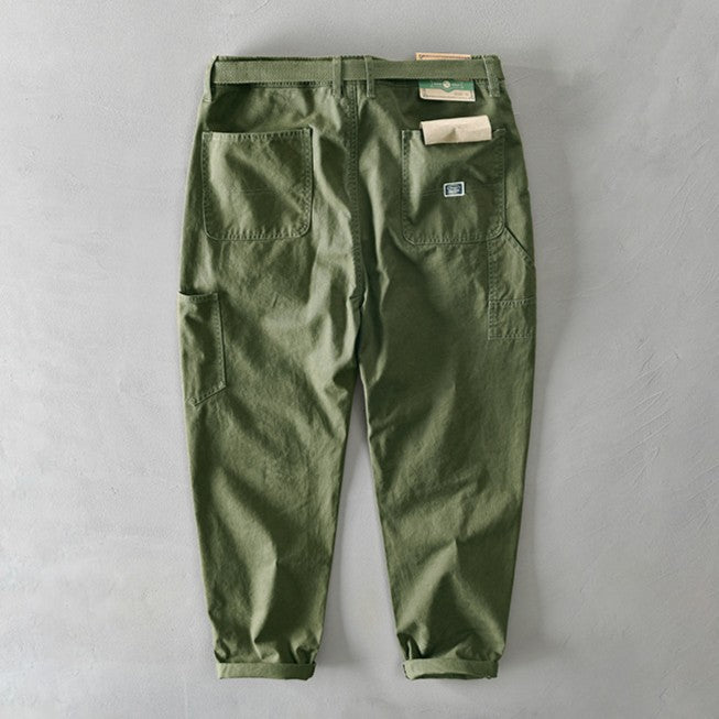Men’s Drawstring Utility Shorts | Relaxed Fit Twill Shorts | Everyday Streetwear Bottoms