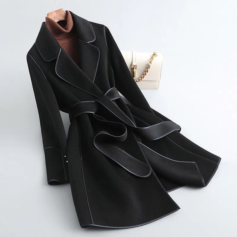 Belted Peacoat | Tailored Elegance | Soft Wool Blend | Fall & Winter Chic