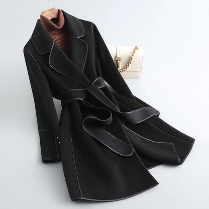 Belted Peacoat | Tailored Elegance | Soft Wool Blend | Fall & Winter Chic