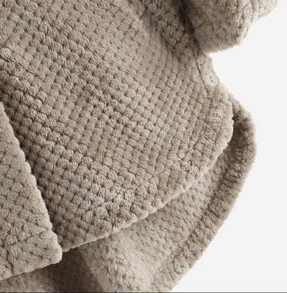 Fleece-Lined Hooded Button-Up Coat | Plush Warmth | Relaxed Fit | Winter Casual Layer