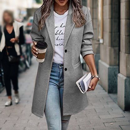 Mid-Length Tailored Coat | Lightweight Layer | Everyday Classic