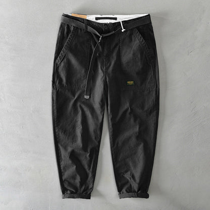 Men’s Drawstring Utility Shorts | Relaxed Fit Twill Shorts | Everyday Streetwear Bottoms
