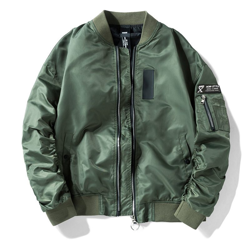 Unisex Classic Bomber Jacket | Lightweight & Windproof | Zip-Up | Casual Street Style