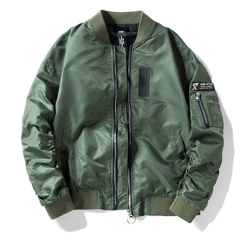 Unisex Classic Bomber Jacket | Lightweight & Windproof | Zip-Up | Casual Street Style