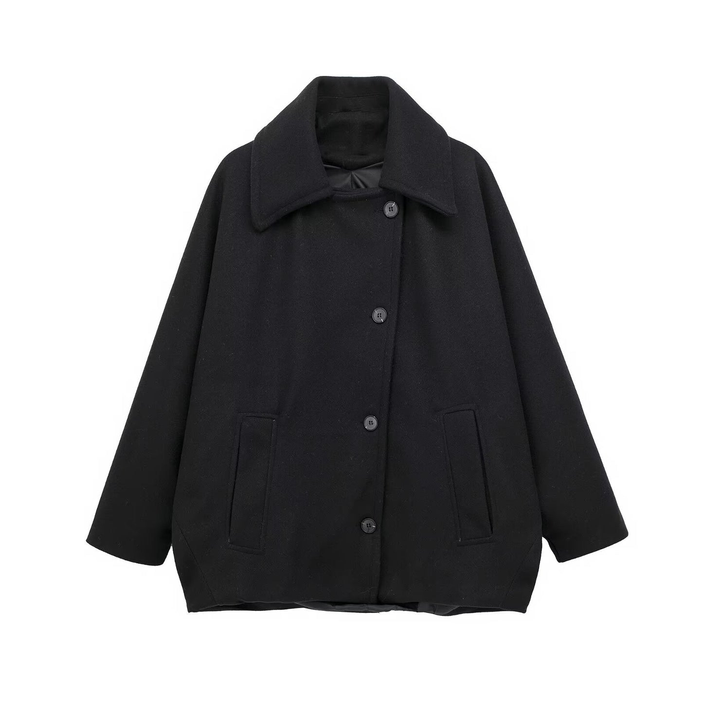 Oversized Wool-Blend Cape Coat | Elegant & Chic | Minimalist Style | Sophisticated Layering