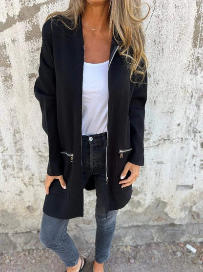 Open-Front Long Cardigan | Lightweight Knit | Relaxed Fit | Versatile Layering