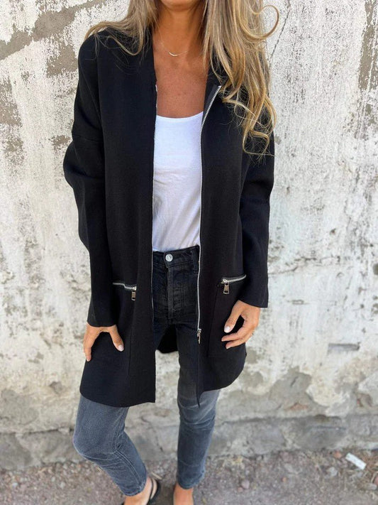 Open-Front Long Cardigan | Lightweight Knit | Relaxed Fit | Versatile Layering