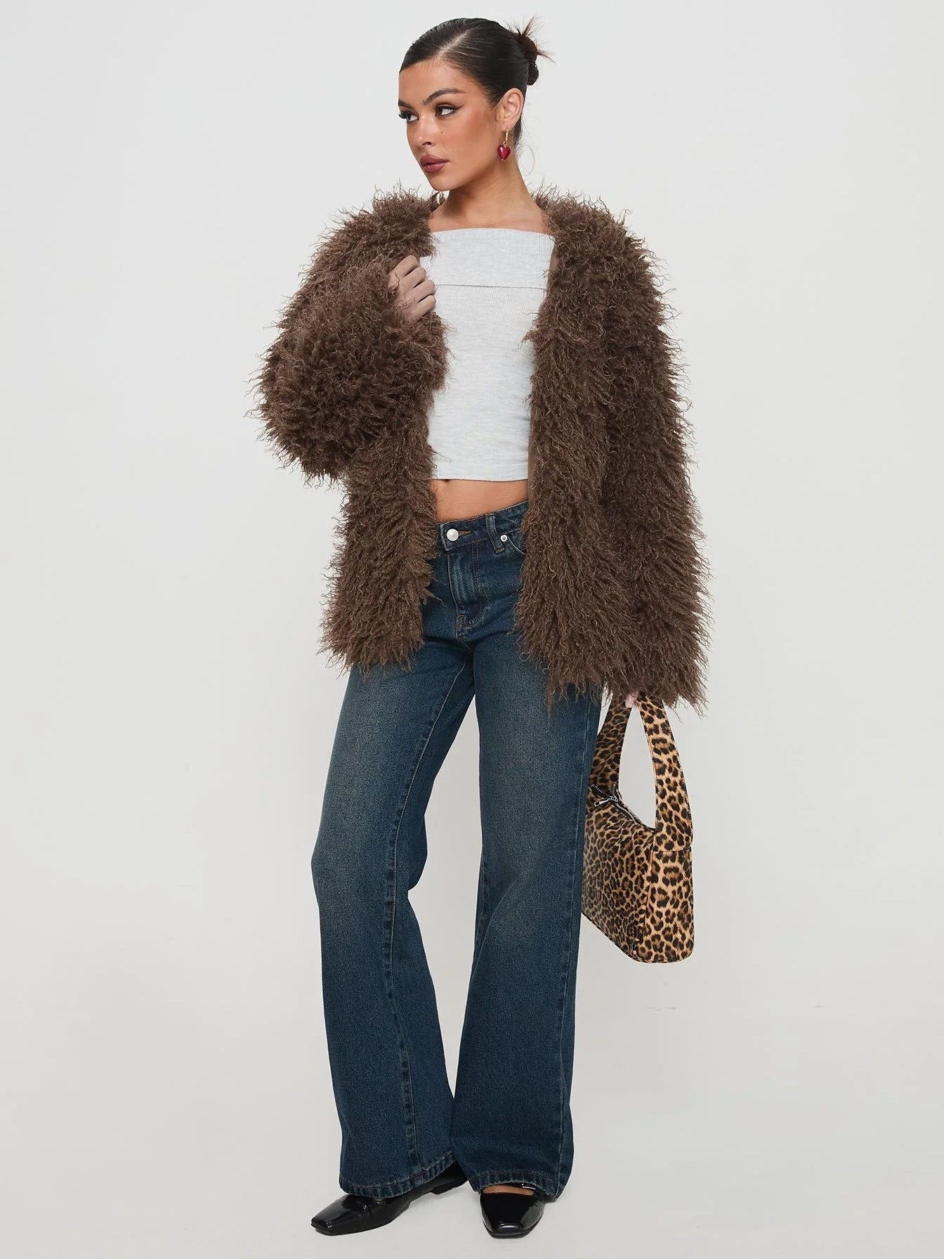 Oversized Faux Fur Jacket | Plush Statement Layer | Brown | Winter Luxe