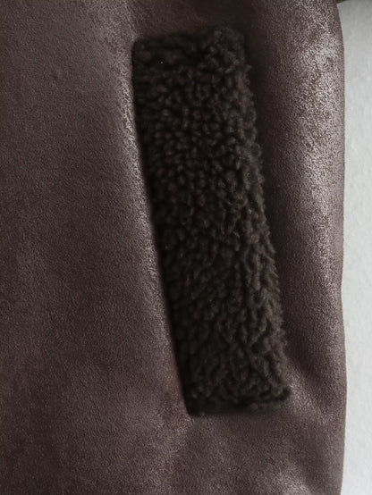 Oversized Faux Shearling Jacket | Warm & Stylish | Leather Look | Winter Essential