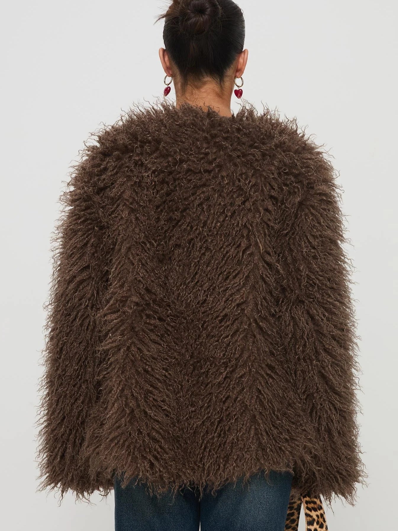 Oversized Faux Fur Jacket | Plush Statement Layer | Brown | Winter Luxe