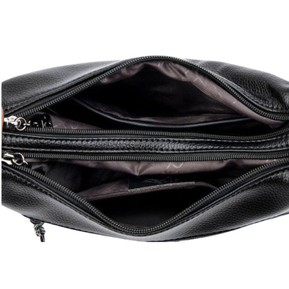 Two-Tone Shoulder Handbag | Multi-Strap Carry Option | Pebbled PU Leather