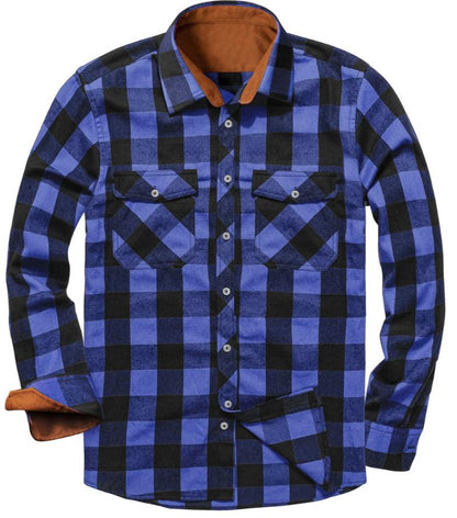 Classic Flannel Button-Up Shirt | Men’s Plaid Long Sleeve
