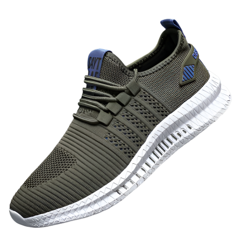 Men’s Lightweight Running Shoe | Breathable Knit Mesh | Cushioned Sport Sole