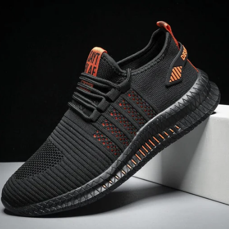 Men’s Lightweight Running Shoe | Breathable Knit Mesh | Cushioned Sport Sole
