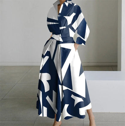 Bold Print Maxi Dress | Eye-Catching Patterns | Lightweight Fabric | Statement Wear