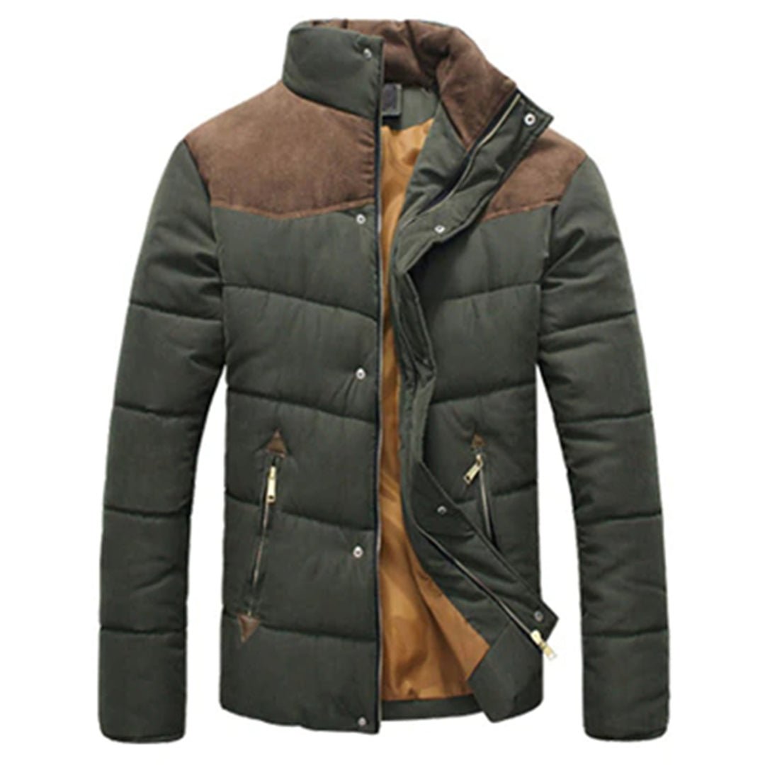 Colour-Blocked Winter Jacket | Insulated Warmth | Detachable Collar | Outdoor Ready