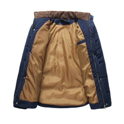Colour-Blocked Winter Jacket | Insulated Warmth | Detachable Collar | Outdoor Ready