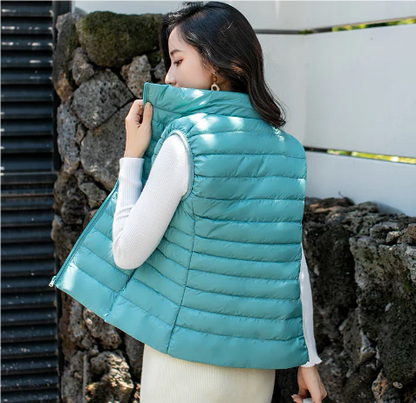 Lightweight Puffer Vest | Slim Fit Quilted Outerwear | Insulated Sleeveless Layer
