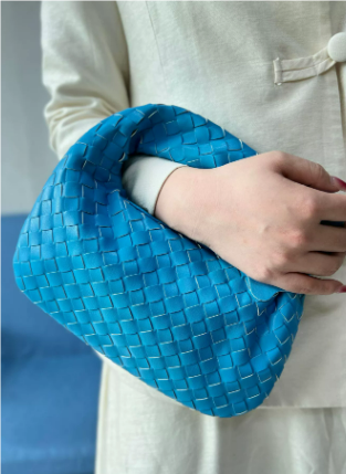 Mini Woven Shoulder Bag | Knotted Handle Vegan Leather Purse | Bold Statement Accessory Canada