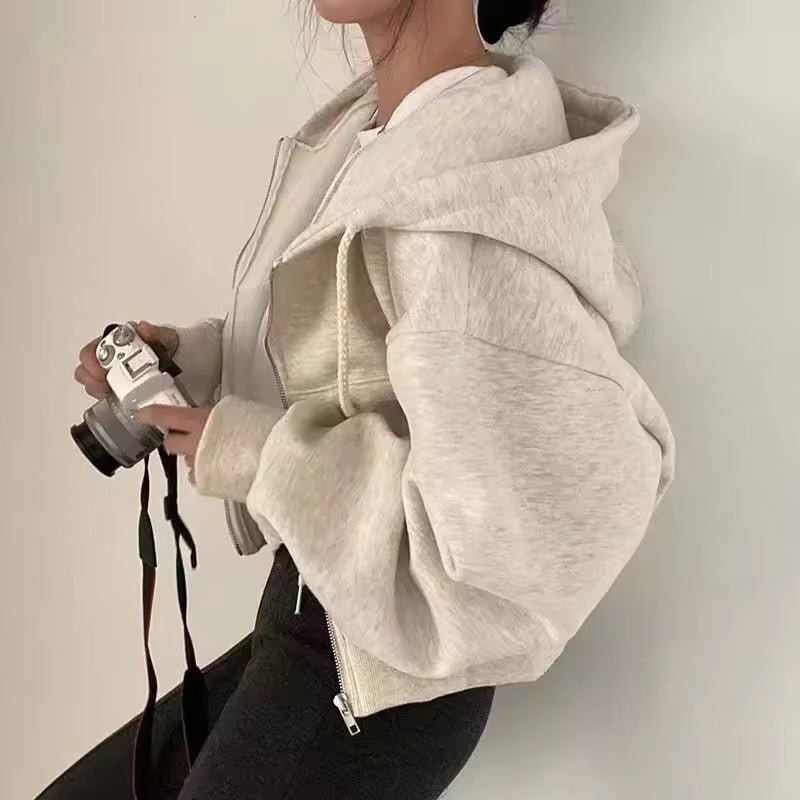 Oversized Zip-Up Hoodie | Oversized Fit | Soft Cotton Blend | Everyday Wear