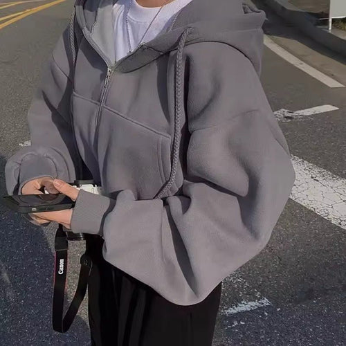 Oversized Zip-Up Hoodie | Oversized Fit | Soft Cotton Blend | Everyday Wear