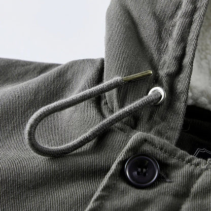 Men’s Fleece-Lined Utility Jacket | Sherpa Interior | Hooded Canvas Outerwear