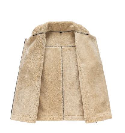 Women’s Moto Vest | Faux Shearling Lined | Sleeveless Fall Layer