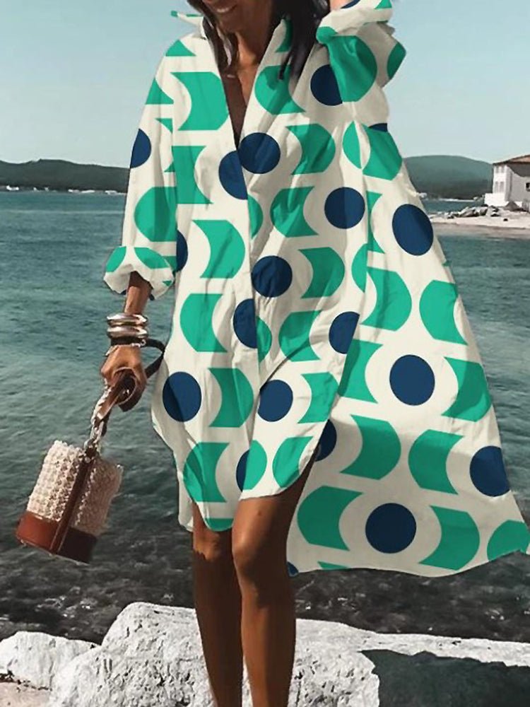 Abstract Floral Swing Coat | Lightweight Statement Layer | Open Front Design