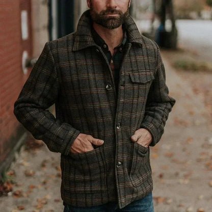 Men’s Flannel Shirt Jacket | Plaid Overshirt | Midweight Fall Layer