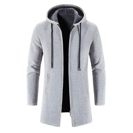 Men’s Longline Hoodie | Full Zip Casual Sweatshirt with Hood | Streetwear Canada