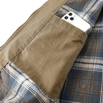 Men’s Lined Bomber Jacket | Corduroy Collar | Midweight Cotton Twill