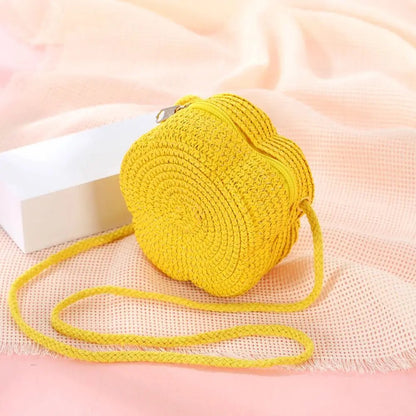 Flower Crossbody Bag | Woven Texture | Lightweight & Compact