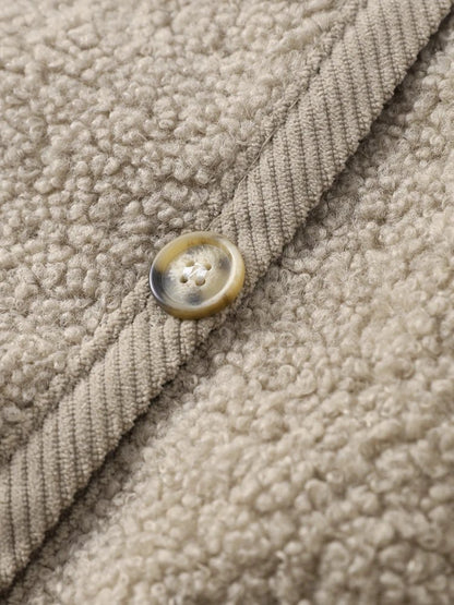 Cozy Teddy Cardigan | Button-Up Front | Soft Textured Knit