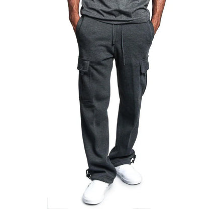 Men's Fleece Cargo Joggers | Relaxed Fit | Soft Knit with Utility Pockets