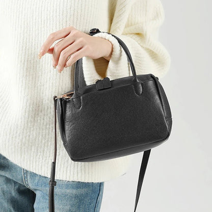Mini Box Satchel | Vegan Leather Crossbody with Top Handles