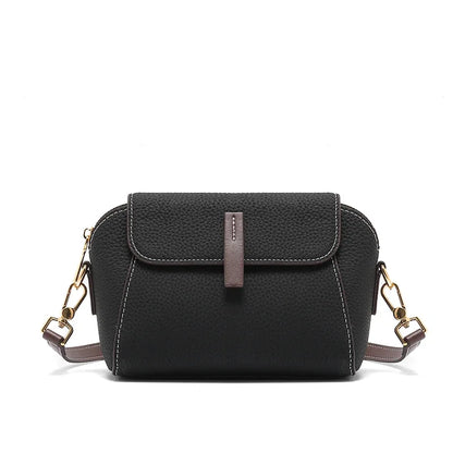 Compact Leather Crossbody Bag | Minimalist Style & Magnetic Flap