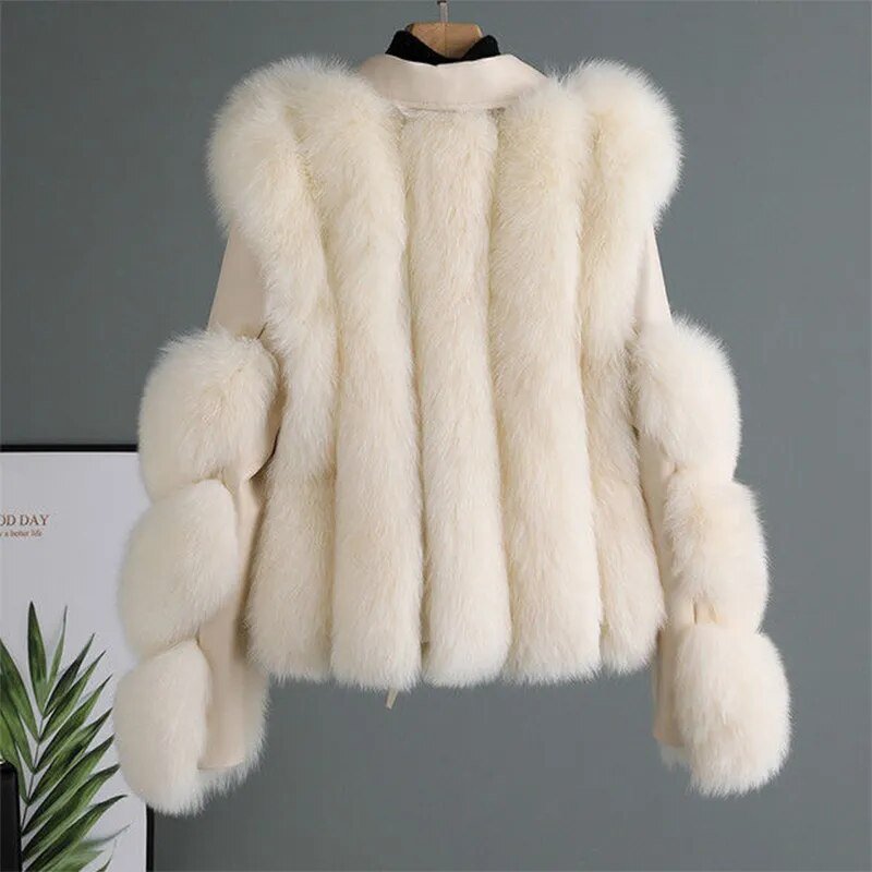 Faux Fur Biker Jacket | Luxe Layering Piece | Belted Design | Winter Glam