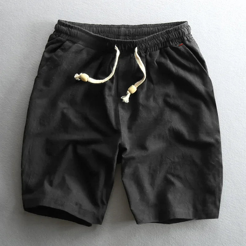 Men’s Linen-Blend Drawstring Shorts | Relaxed Fit | Summer Casual Essentials Canada