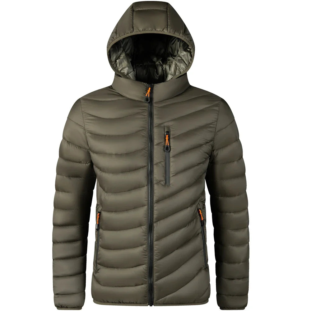 Men’s Lightweight Hooded Puffer Jacket | Quilted Shell | Urban Cold-Weather Layer