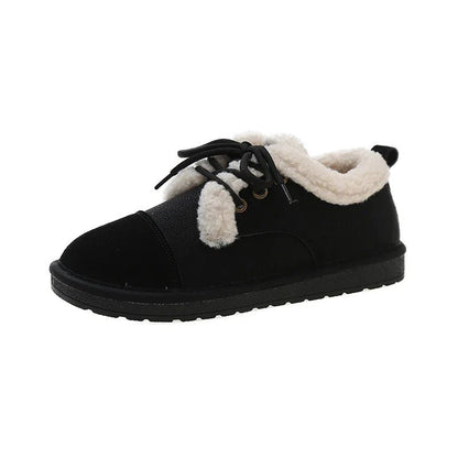 Fleece-Lined Winter Moccasins | Adjustable Lace-Up | Suede Finish | Cozy Everyday Wear