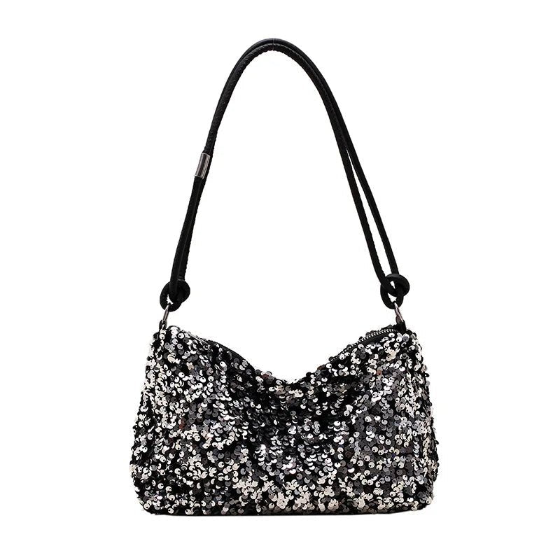 Sequin Shoulder Bag | Sparkle Finish | Lightweight Party Clutch