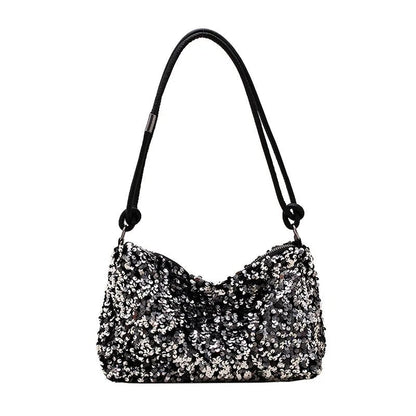 Sequin Shoulder Bag | Sparkle Finish | Lightweight Party Clutch