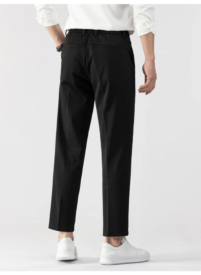 Slim Fit Trousers | Stretch Waist with Tapered Leg