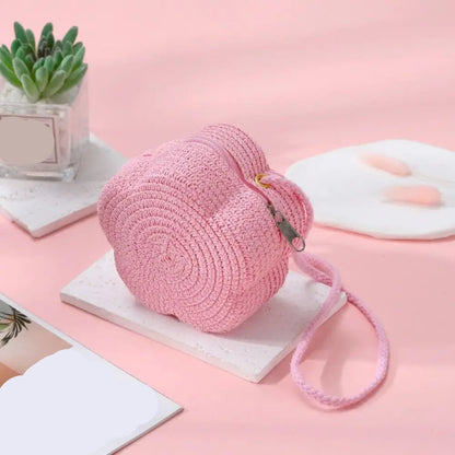 Flower Crossbody Bag | Woven Texture | Lightweight & Compact