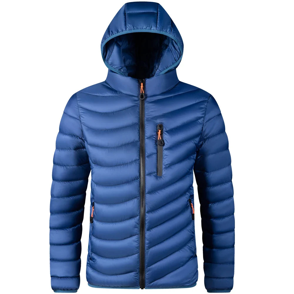 Men’s Lightweight Hooded Puffer Jacket | Quilted Shell | Urban Cold-Weather Layer