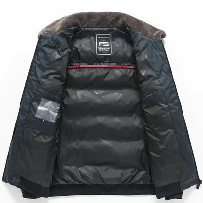Men's Puffer Jacket | High-Gloss Finish | Warm Insulation | Winter Fashion