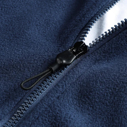 Men’s Sherpa Fleece Zip Jacket | Contrast Panels | Midweight Fall Layer