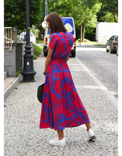 Floral Wrap Dress | Vibrant Print | Lightweight Elegance