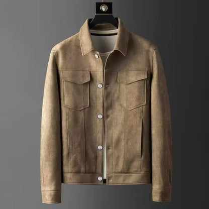 Corduroy Jacket for Men | Fleece Lined | Button-Front Casual Outerwear